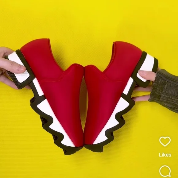 iRi WES I Red Low Top Sneaker | Red Women's Sneakers - Picture 7 of 11